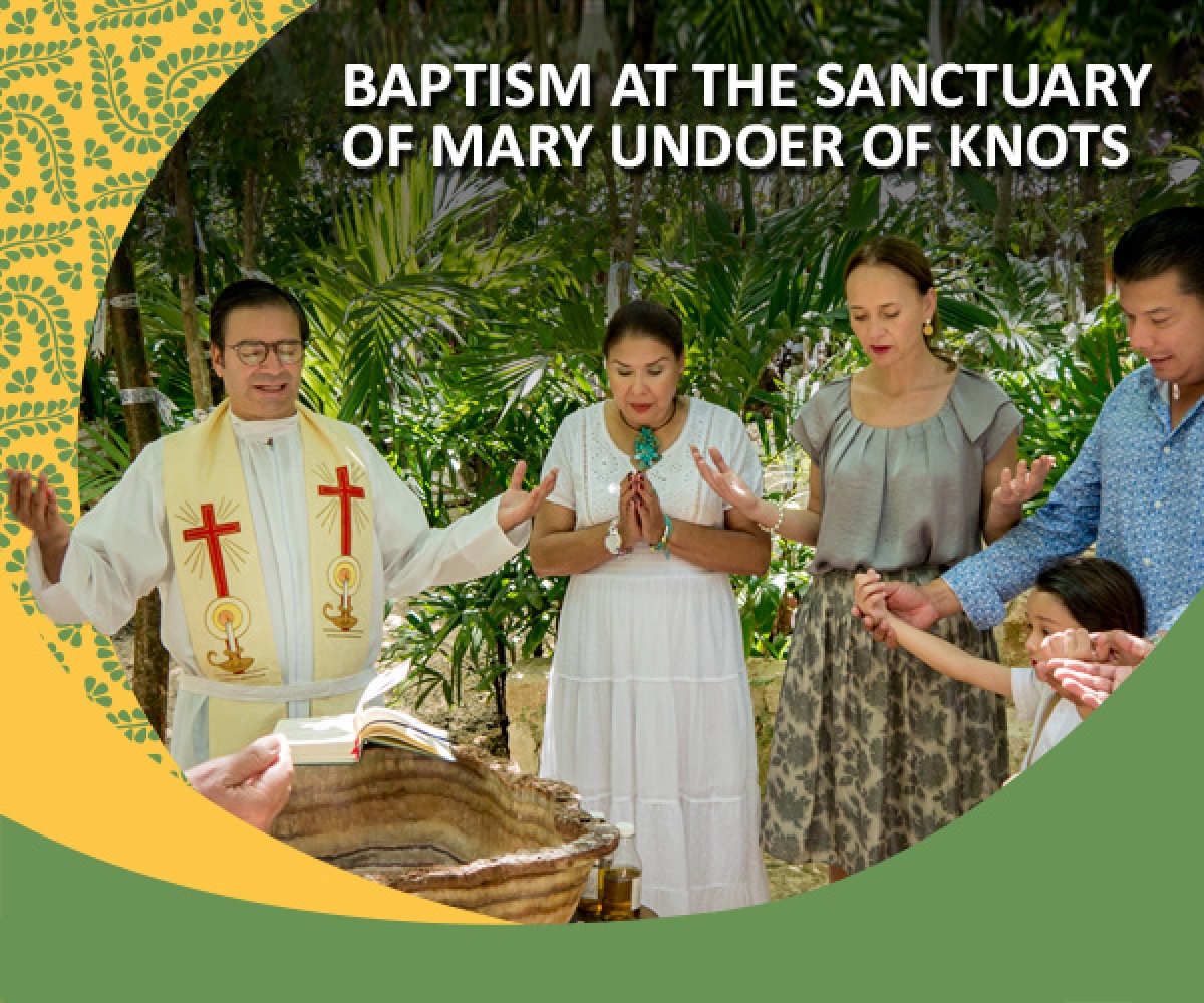 Baptism at the Sanctuary of Mary Undoer of Knots